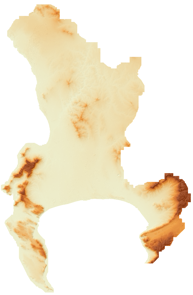 Relief Map - Combined Relief and Hillshade